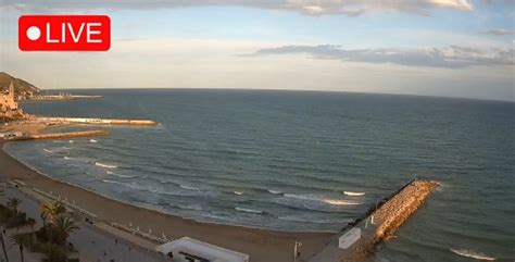 sitges webcam|Webcam Sitges beach 